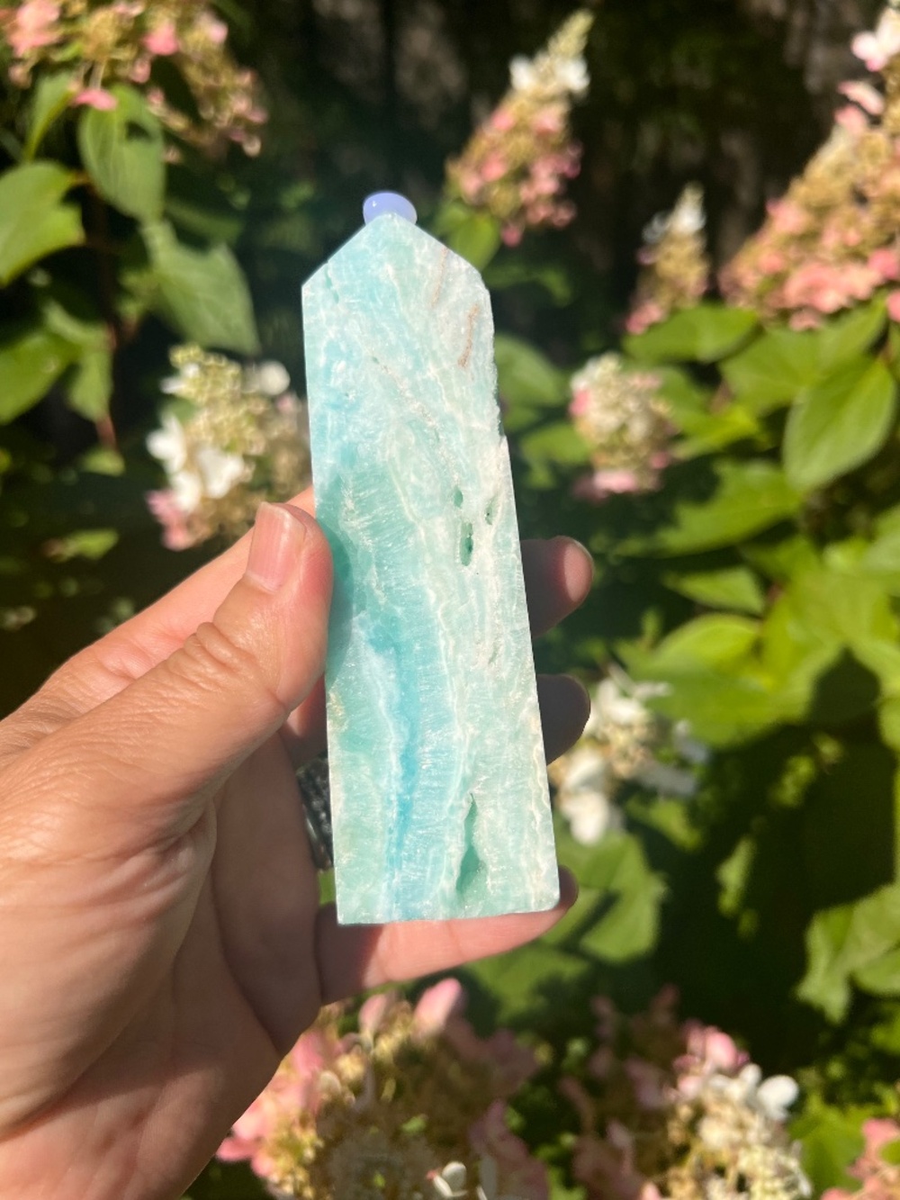 Hemimorphite (3) tower | crystal
